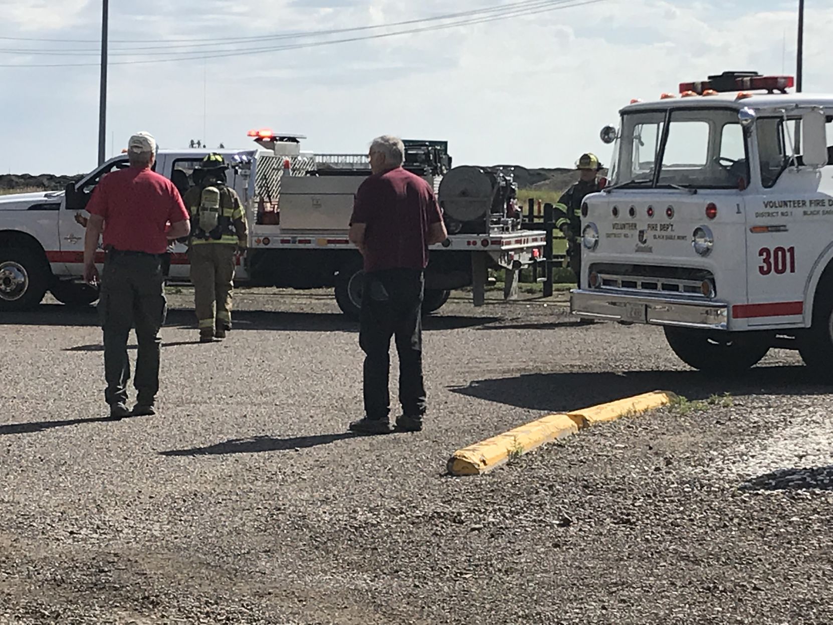 BEVFD Arrives at Skyline Vet Clinic